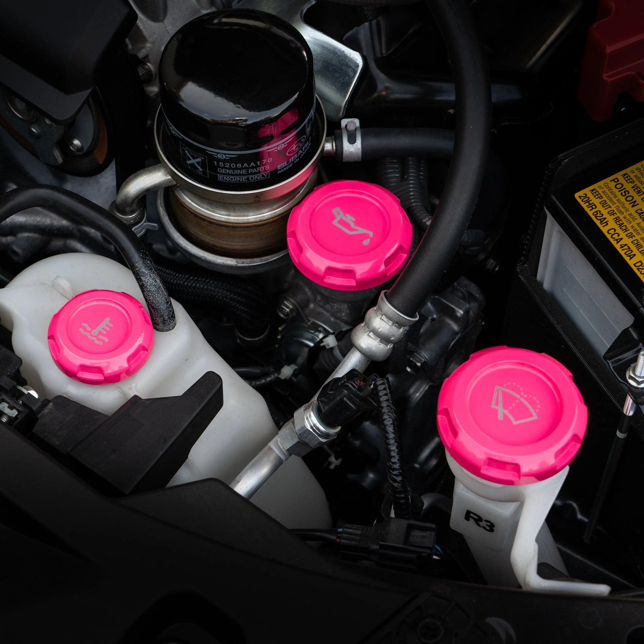 Billetworkz Engine Bay Caps – 2015–2021 Subaru STI - Image 34