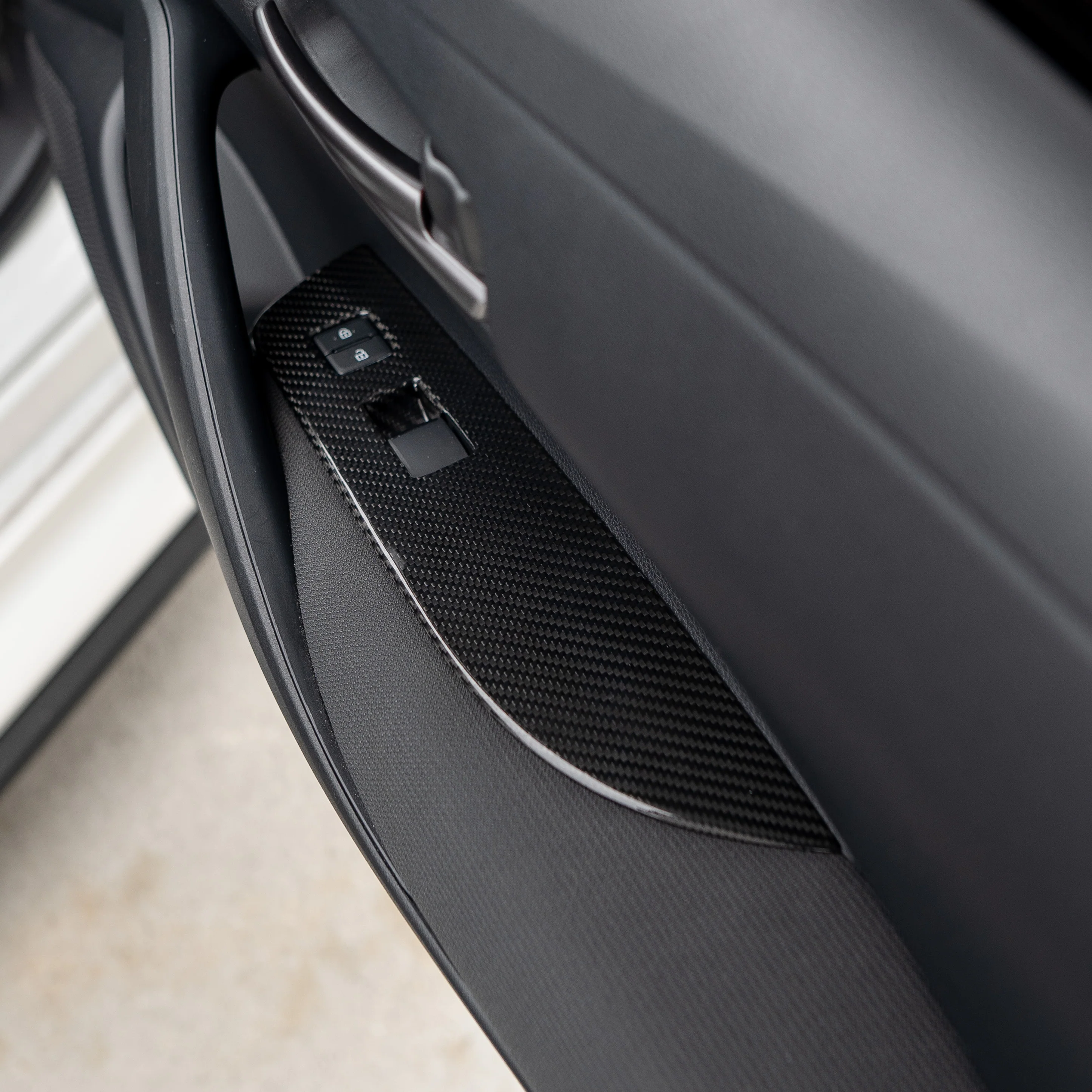 Driven.Media Carbon Fiber Front Window Switch Panels - 2023+ Toyota GR Corolla - Image 3